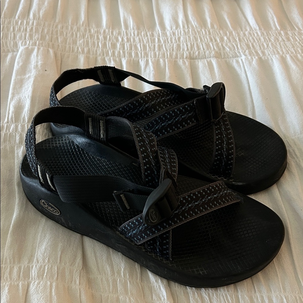 Chaco Men's Dark Sandals with Adjustable Straps